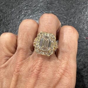 14K Gold 7.9 Caret Lab Diamond Ring. See Attached Appraisal.